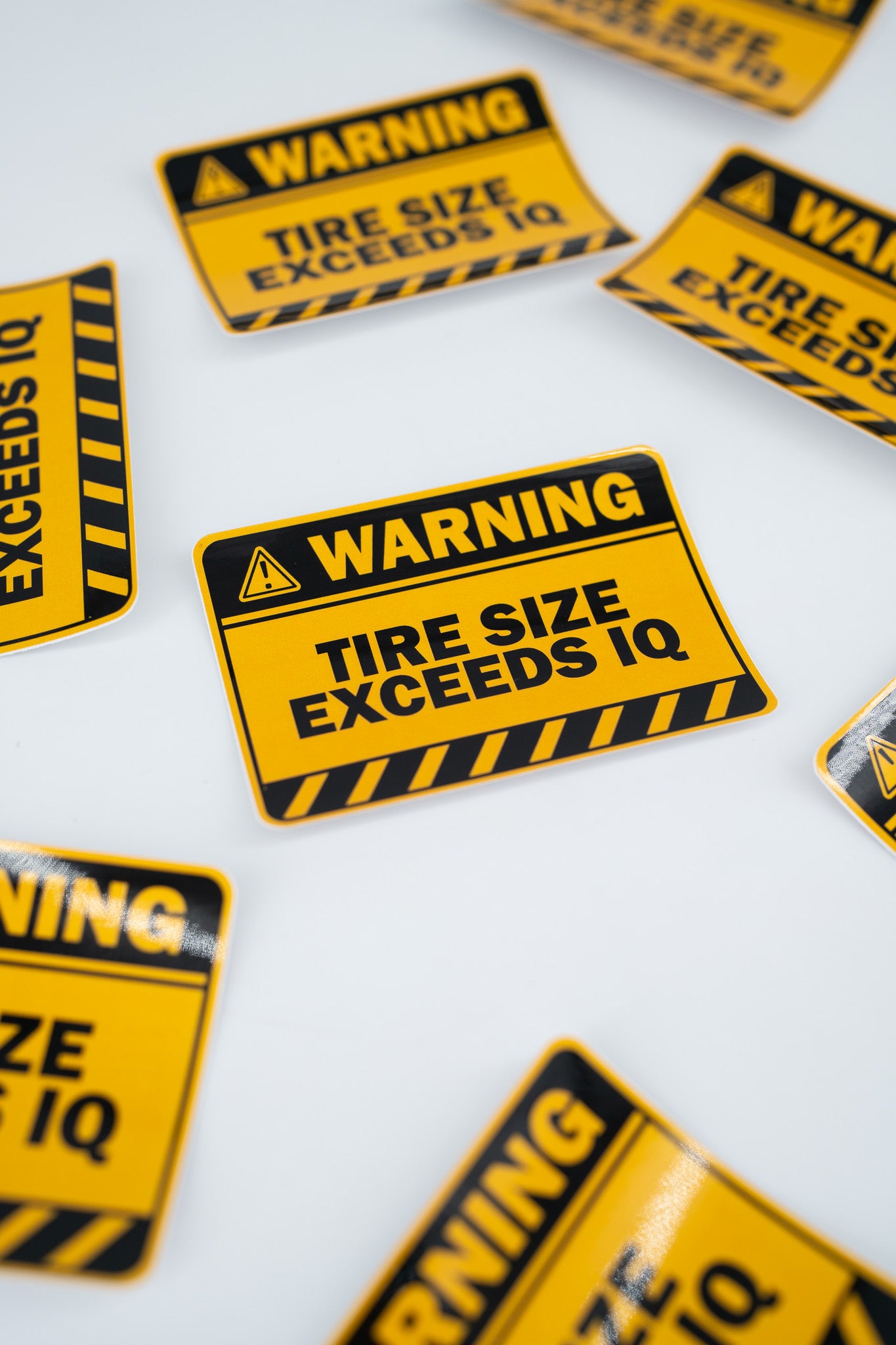 Tire Size Exceeds IQ Sticker