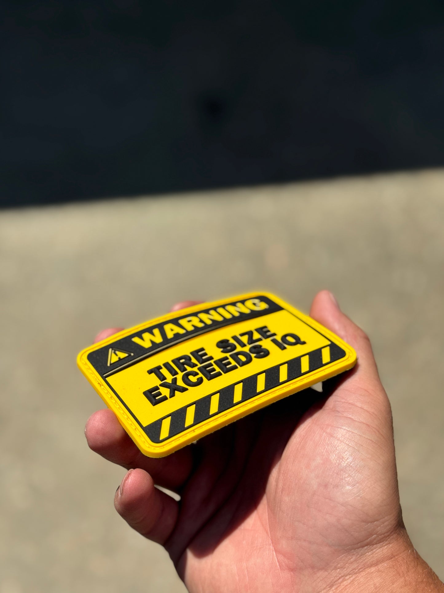 Tire Size Exceeds IQ Patch