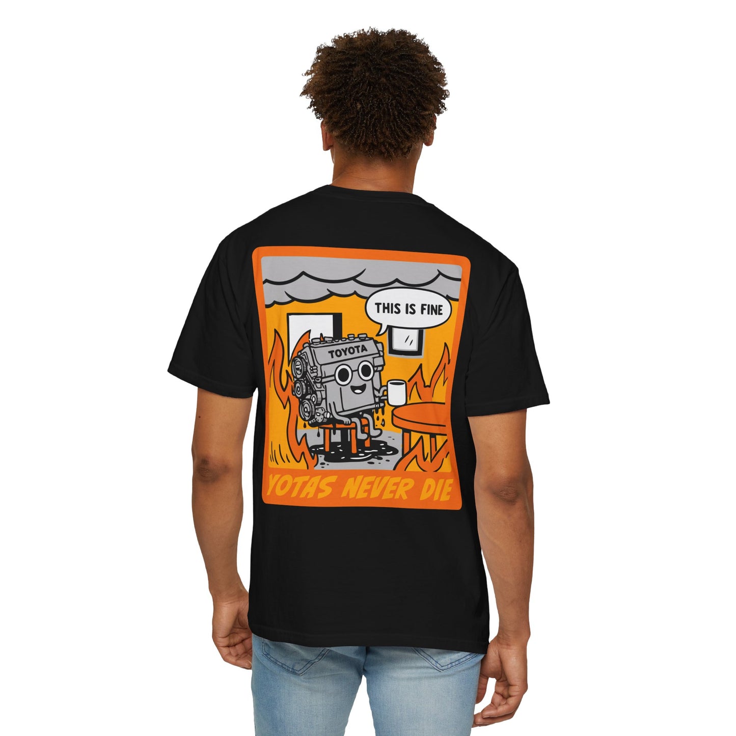 This Is Fine Shirt Large Rear Print