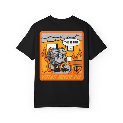 This Is Fine Shirt Large Rear Print
