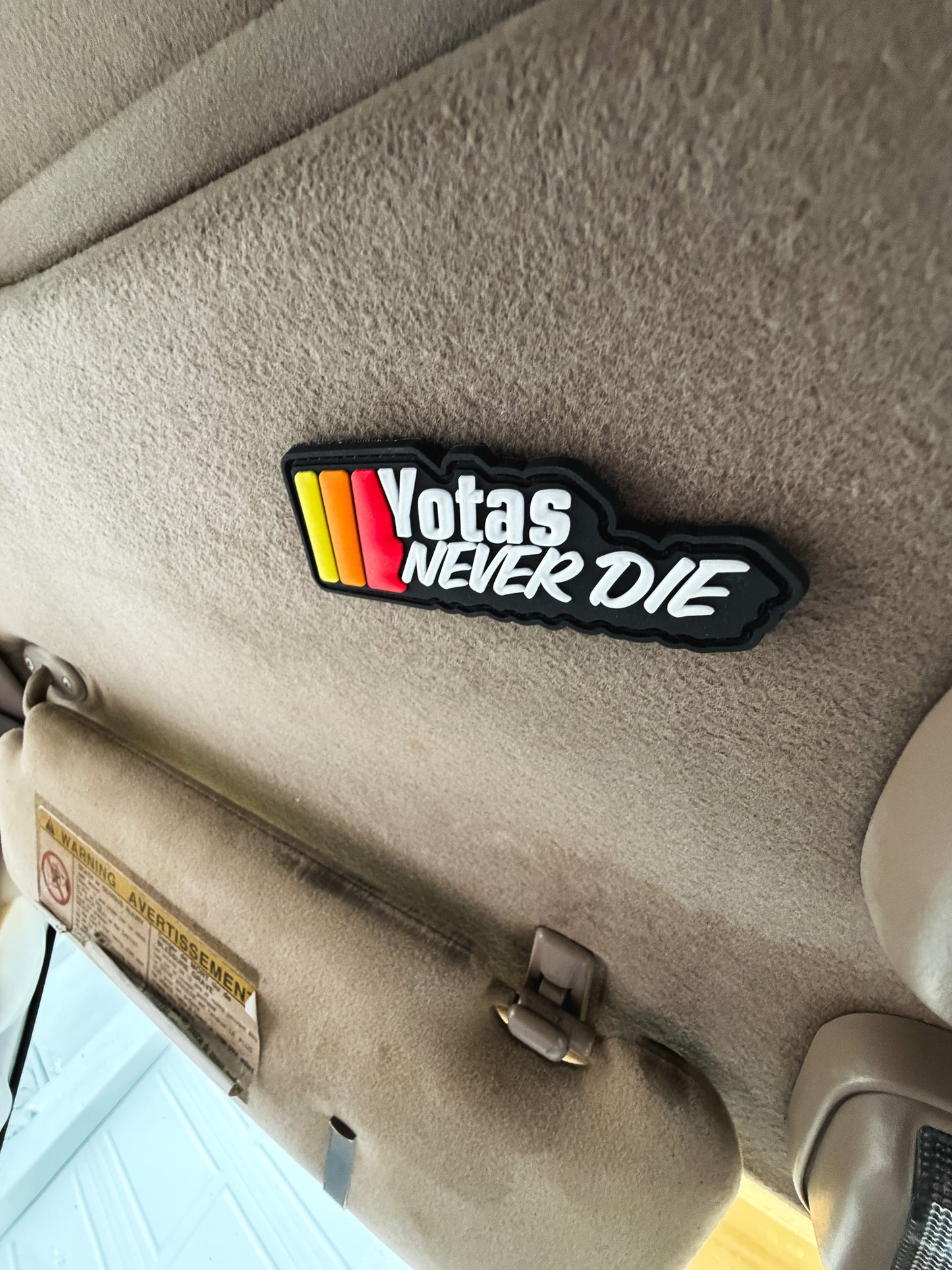 Yotas Never Die - NASCAR-Style Patch