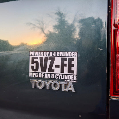 5VZ-FE Power Sticker - Yota Nation