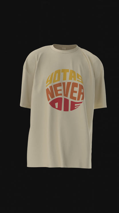 Yotas Never Die Signature Tee Shirt (Large Front Print)