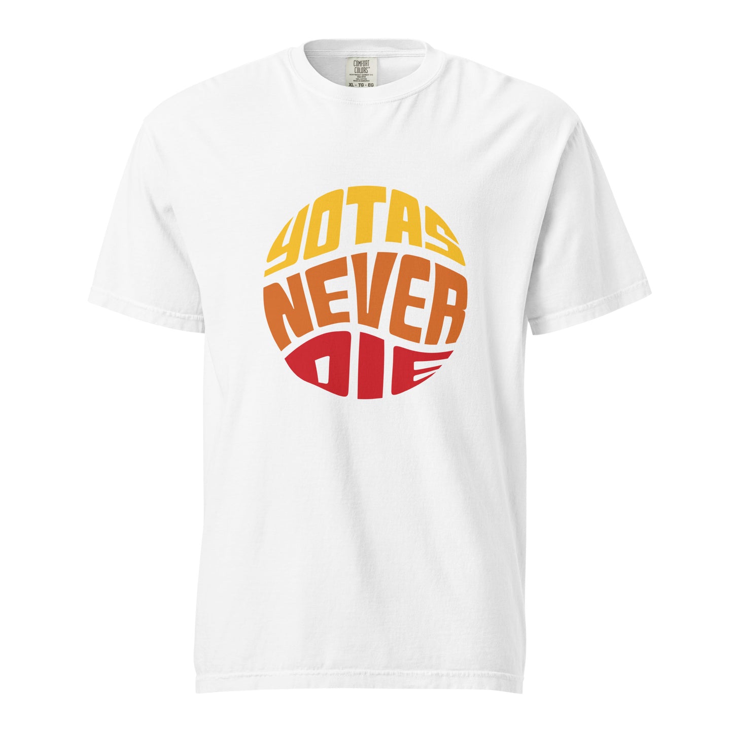 Yotas Never Die Signature Tee Shirt (Large Front Print)